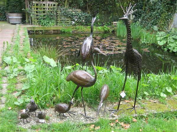 Grote foto metalen tuinbeelden vogels vogel. tuin en terras tuinbeelden en tuinkabouters