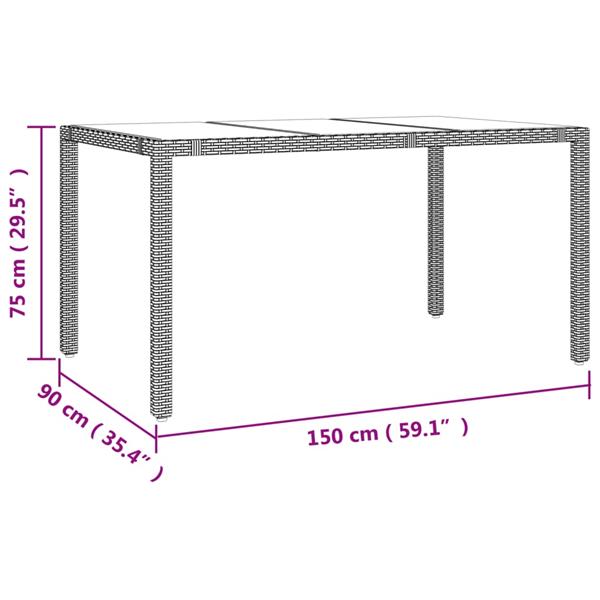 Grote foto vidaxl 5 delige tuinset met kussens poly rattan beige tuin en terras tuinmeubelen