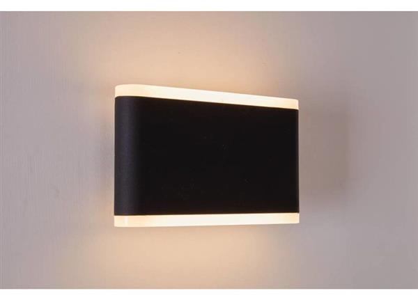 Grote foto moderne buitenwandlamp up down zwart incl. led garleds vuurdoorn huis en inrichting overige