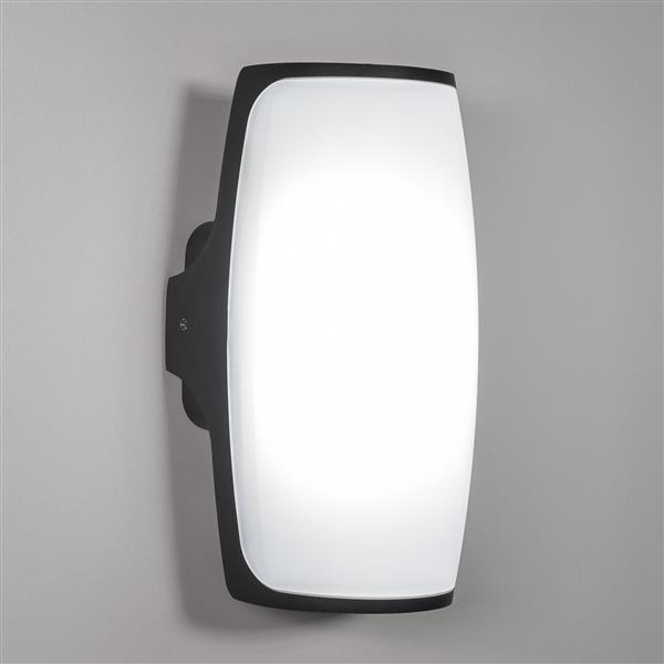 Grote foto moderne buitenwandlamp zwart incl. led garleds acreas huis en inrichting overige