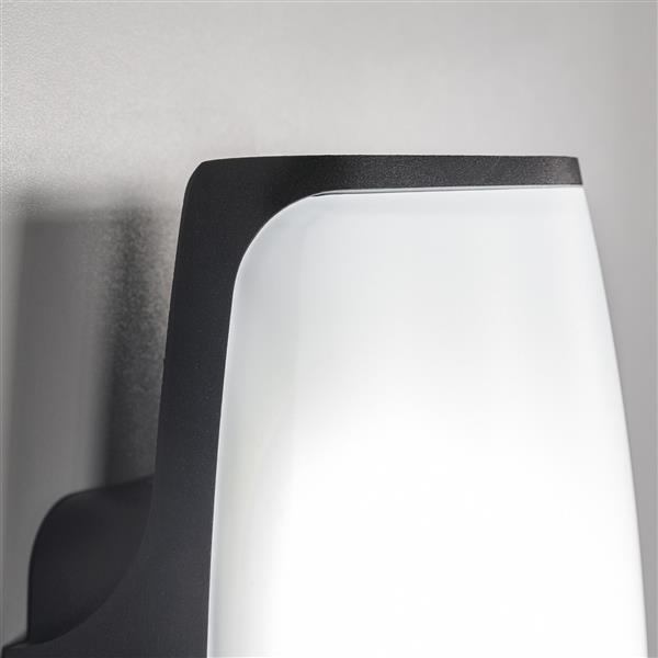 Grote foto moderne buitenwandlamp zwart incl. led garleds acreas huis en inrichting overige