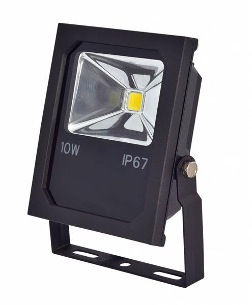 Grote foto led bouwlamp 10 watt 3000k warm wit ip67 crius tuin en terras verlichting