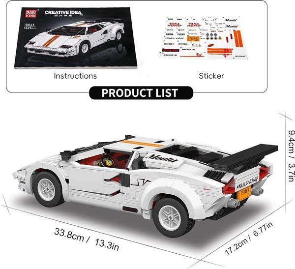 Grote foto mould king 10045 lambo countach kinderen en baby overige