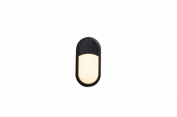 Grote foto moderne buitenwandlamp zwart ip65 led garleds bracken huis en inrichting overige