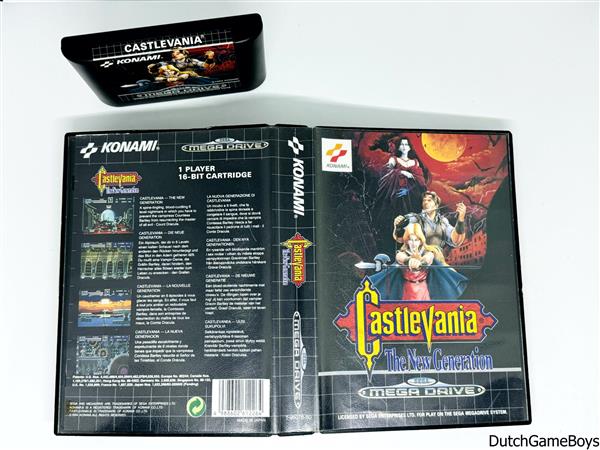 Grote foto sega mega drive castlevania the new generation original spelcomputers games overige games