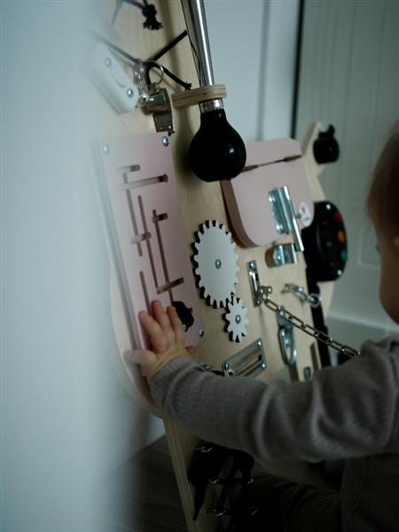 Grote foto sensorisch bord lama wandboard hangend kinderen en baby overige