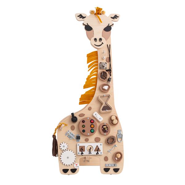 Grote foto sensorisch bord giraffe wandboard hangend kinderen en baby overige