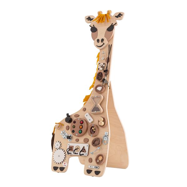 Grote foto sensorisch bord giraffe wandboard hangend kinderen en baby overige