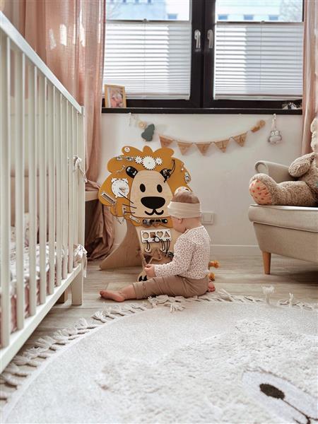 Grote foto sensorisch bord lion wandboard hangend kinderen en baby overige