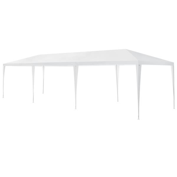 Grote foto paviljoen partytent met 8 zijwanden 9x3x2 55 m wit tuin en terras tuinmeubelen