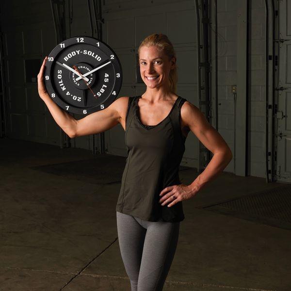 Grote foto body solid strength training time clock stt45 wandklok sport en fitness fitness