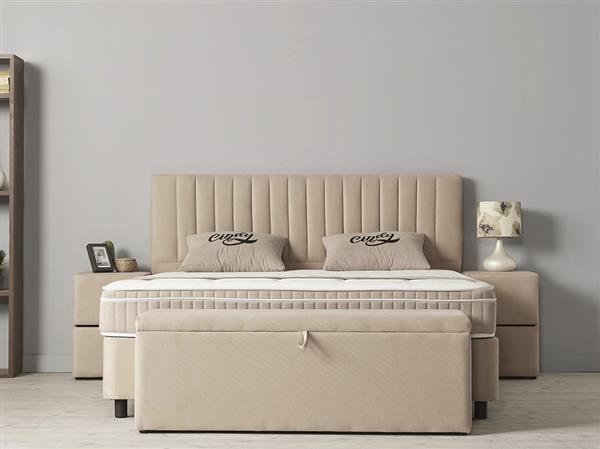 Grote foto cindy 2 persoons opbergbed beige beds supply huis en inrichting bedden