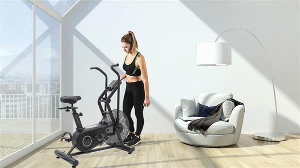 Grote foto toorx fitness airbike brx air 300 met interval programma sport en fitness fitness