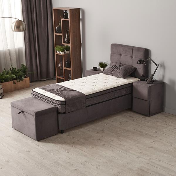 Grote foto mia 1 persoons opbergbed grijs beds supply huis en inrichting bedden