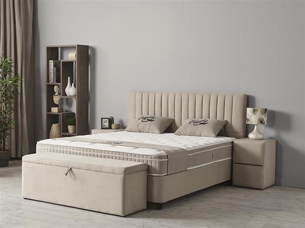 Grote foto cindy 2 persoons opbergbed beige beds supply huis en inrichting bedden