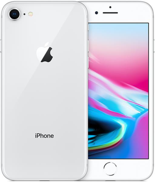 Grote foto fabrieksnieuw apple iphone 8 zilver 256gb 2 jaar garantie telecommunicatie apple iphone