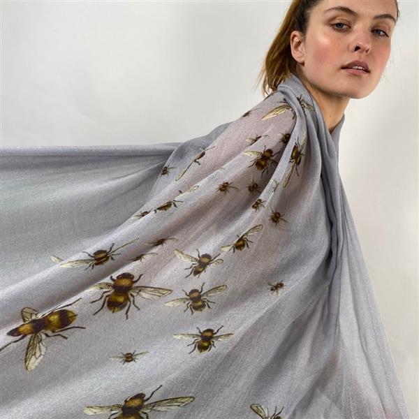 Grote foto simone bruns cashmere shawl hummelflug kleding dames overige kledingstukken