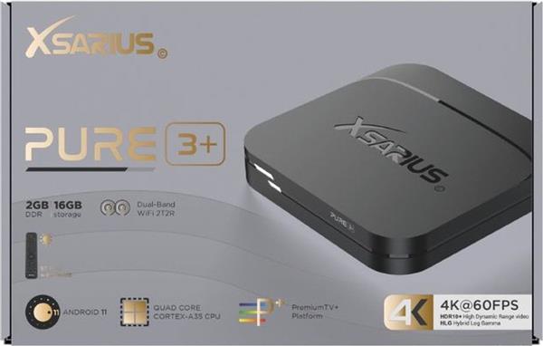 Grote foto xsarius pure 3 uhd 4k android 11 media player telecommunicatie zenders en ontvangers