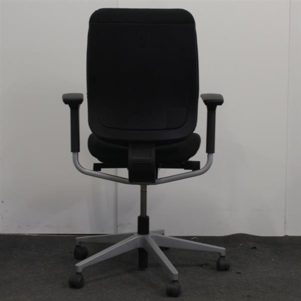 Grote foto p466 work 1 bureaustoel zwart lichtgrijs 1d armleuning huis en inrichting stoelen