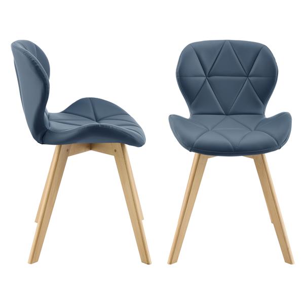 Grote foto eetkamerstoel almhult 81x57x49 cm set van 2 blauw huis en inrichting stoelen