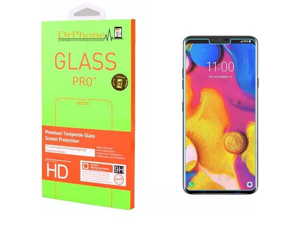 Grote foto drphone lg v40 v40 thinq glas glazen screen protector tempered glass 2.5d 9h 0.26mm telecommunicatie mobieltjes