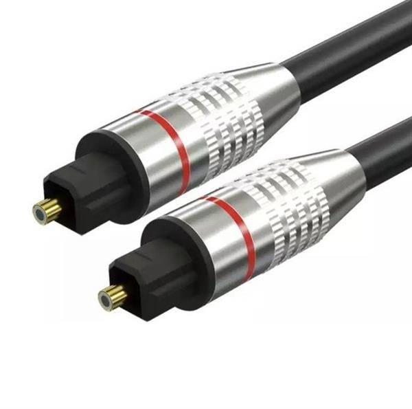 Grote foto drphone goldplate digitale audio toslink 5.1 dolby stereo sound spdif fiber optische audiokabel telecommunicatie opladers en autoladers