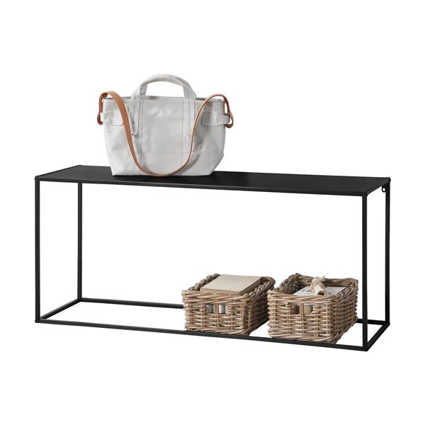 Grote foto console tafel sidetable metaal 50x115x32 cm zwart mat huis en inrichting stoelen