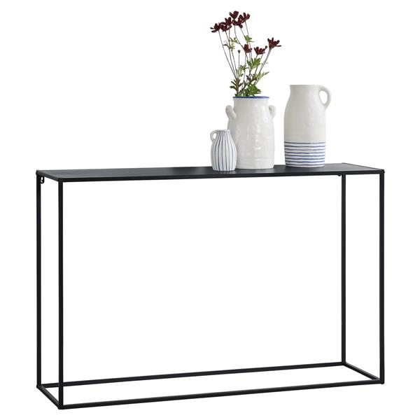 Grote foto console tafel sidetable metaal 74x115x32 cm zwart mat huis en inrichting stoelen