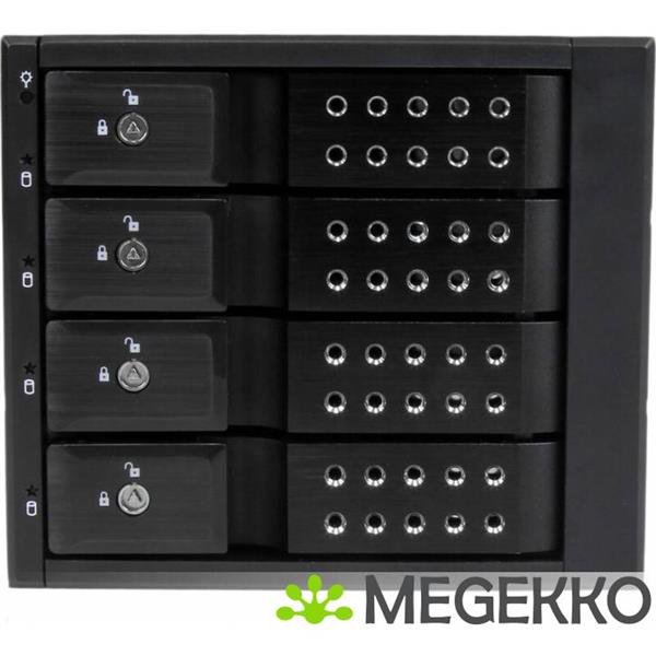 Grote foto startech.com trayless hot swappable mobile rack backplane 4x 3 5 inch sas ii sata computers en software overige computers en software