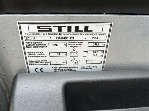 Grote foto vs 21584 elektrische palletwagen still ecu14 nieuwstaat doe het zelf en verbouw hefwerktuigen