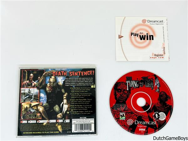 Grote foto sega dreamcast the typing of the dead usa spelcomputers games overige games