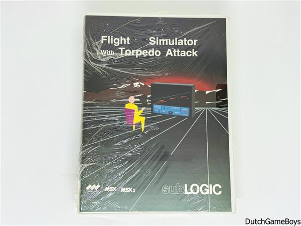 Grote foto msx flight simulator with torpedo attack new sealed spelcomputers games overige games
