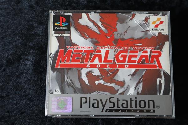 Grote foto metal gear solid playstation 1 ps1 platinum no manual spelcomputers games overige playstation games