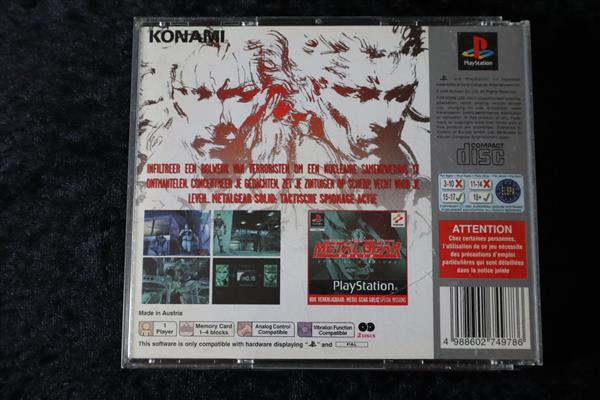 Grote foto metal gear solid playstation 1 ps1 platinum no manual spelcomputers games overige playstation games