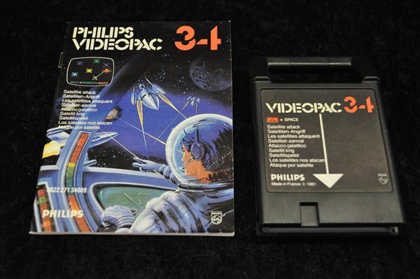 Grote foto philips videopac nr 34 sattellite attack spelcomputers games overige games