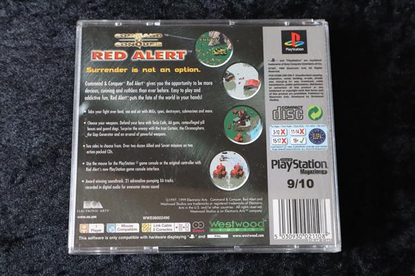 Grote foto command conquer red alert ps1 platinum no manual spelcomputers games overige playstation games