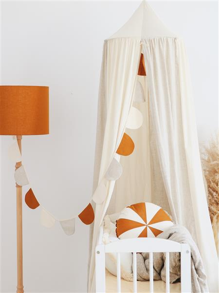 Grote foto canopy circus cream cream kinderen en baby complete kinderkamers