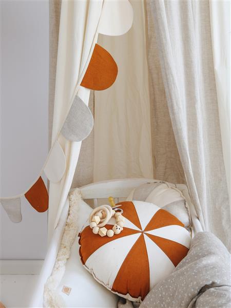 Grote foto canopy circus cream cream kinderen en baby complete kinderkamers