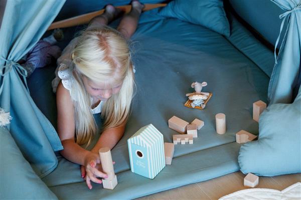 Grote foto tipi tent aqua aqua kinderen en baby overige