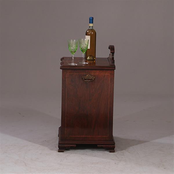 Grote foto wijnkist of lectuurkastje dit antieke ingelegde turfkastje staat er openminded in no.931130 antiek en kunst stoelen en banken