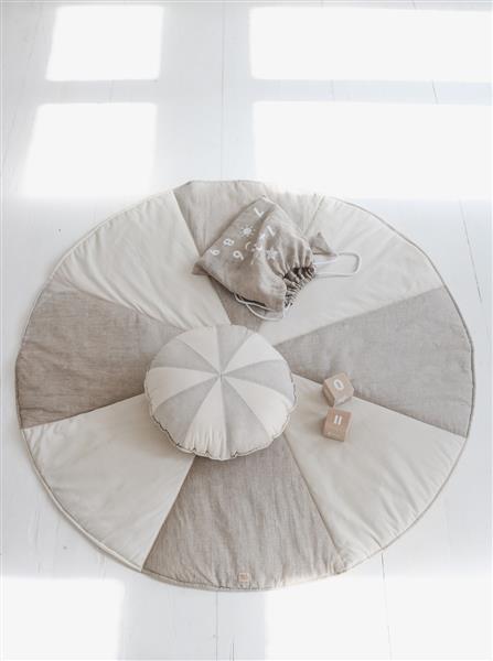 Grote foto patchwork circus mat cream candy cream kinderen en baby complete kinderkamers