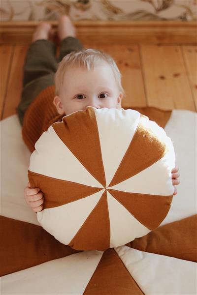 Grote foto patchwork circus mat caramel candy caramel kinderen en baby complete kinderkamers