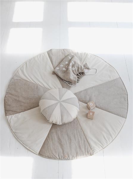 Grote foto patchwork circus mat cream candy cream kinderen en baby complete kinderkamers