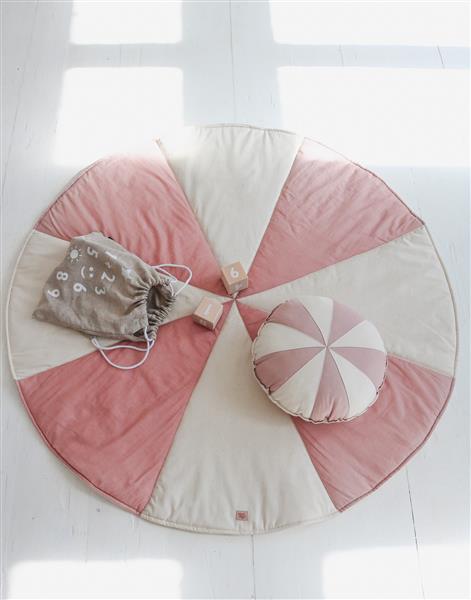Grote foto patchwork circus mat powder pink candy powder pink kinderen en baby complete kinderkamers