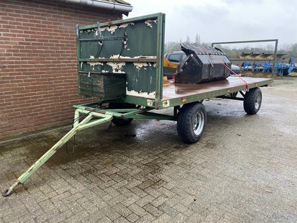 Grote foto landbouwwagen platte wagen agrarisch aanhangwagens