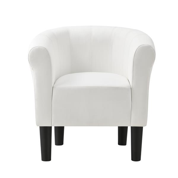 Grote foto kuipstoel ariel schelpen fauteuil kunstleer 70x70x58 cm wit huis en inrichting stoelen