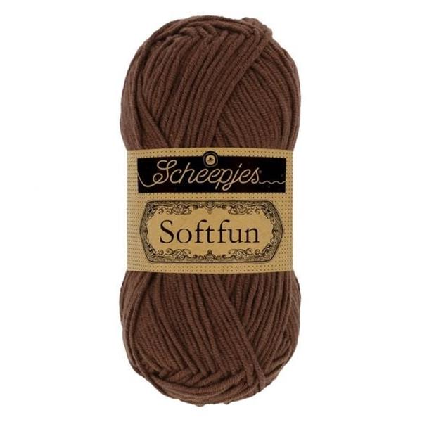 Grote foto scheepjes softfun 50 gram 2491 pecan verzamelen overige verzamelingen