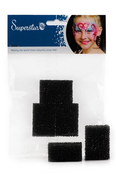 Grote foto zwarte sponsje stippel 5st verzamelen overige verzamelingen