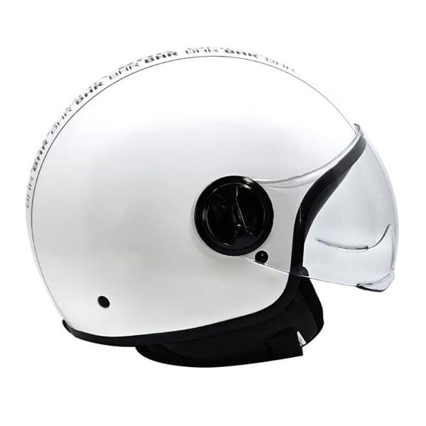 Grote foto bhr 835 vespa helm wit stripe motoren kleding