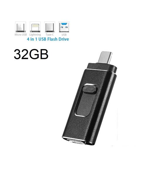 Grote foto drphone easydrive 32gb 4 in 1 flashdrive otg usb 3.0 usb c micro usb ligtning iphone a computers en software overige computers en software